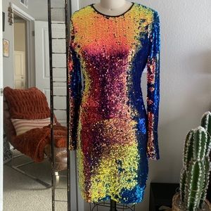 Fabulous NK32 Naeem Khan sequin dress sz 8